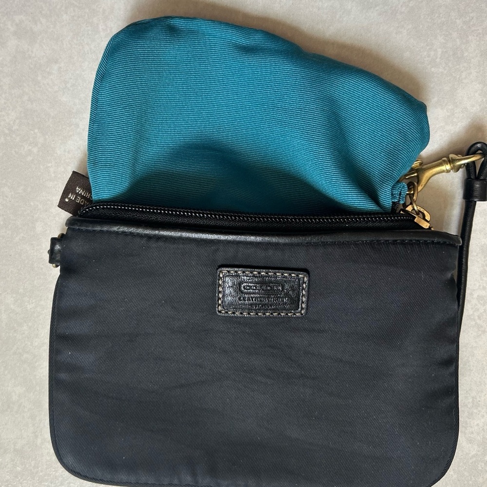 Coach Small Nylon Wristlet - Picture 10 of 13